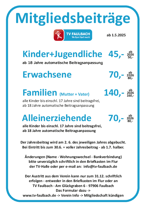 Mitgliedsbeiträge